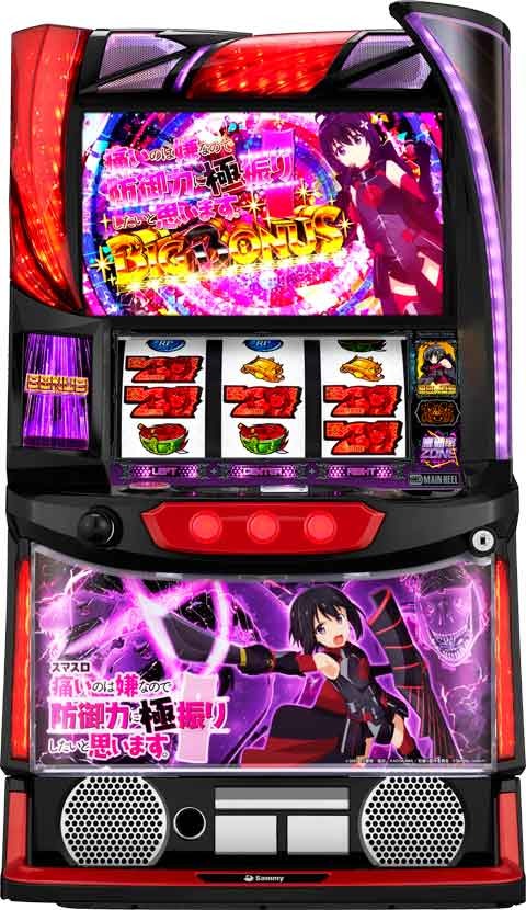 データカウンター接続ユニット付【ロデオ】L 防振り FN(痛いのは嫌なので防御力に極振りしたいと思います。)◆中古パチスロ実機　スロット実機　宅スロ　家スロ　スマスロ遊技用ユニット取り付け済み画像