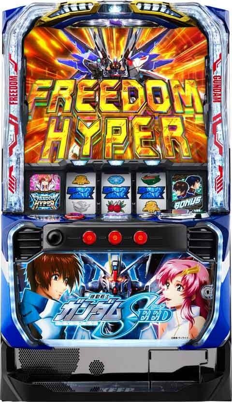 データカウンター接続ユニット付【ビスティ】Lパチスロ 機動戦士ガンダムSEED◆中古パチスロ実機　スロット実機　宅スロ　家スロ　スマスロ遊技用ユニット取り付け済み