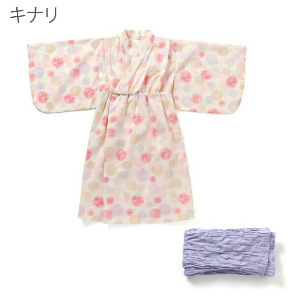 浴衣 セット 女の子 Ampersand アンパサンド コットン 綿100 キッズ 子供服 ワンピース 一体型 帯 花火大会 3周年記念イベントが おしゃれ お祭り トドラー 夕涼み会 1cm 海外土産 子供 140cm 110cm F O 130cm Rcp