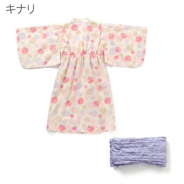 浴衣 セット 女の子 Ampersand アンパサンド コットン 綿100 キッズ 子供服 ワンピース 一体型 帯 花火大会 3周年記念イベントが おしゃれ お祭り トドラー 夕涼み会 1cm 海外土産 子供 140cm 110cm F O 130cm Rcp