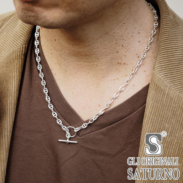 日本製 アンカー マリーナ チェーン ネックレス シルバー silver 925 楽天市場】シルバー925 「アンカーマリン チェーン」4.5mm×50cm