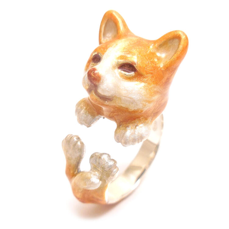 リング シルバー925 猫 茶トラ ハチワレ 13号/15号 イタリア製 サツルノ レディース プレゼント ギフト