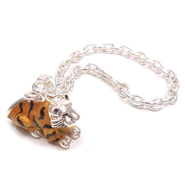 楽天市場】キーホルダー キーリング シルバー925 トラ 虎 寅 エナメル