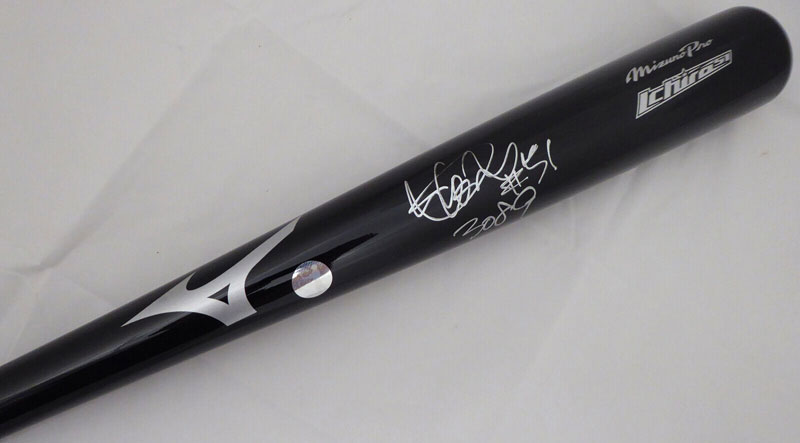 イチロー肉筆息差し入り口・入口ミズノ・ゲームモデルバット\