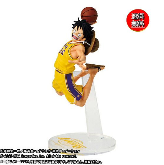【4/18限定★P最大22倍★ご愛顧感謝デー+店Ｐ★要エントリー】【新品/送料無料】輸送箱未開封ONE PIECE × NBA MASTER STARS PIECE THE MONKEY.D.LUFFY LOS ANGELES LAKERS/ルフィ/レイカーズ/バスケットボール/バスケ/ロサンゼルス/フィギュア