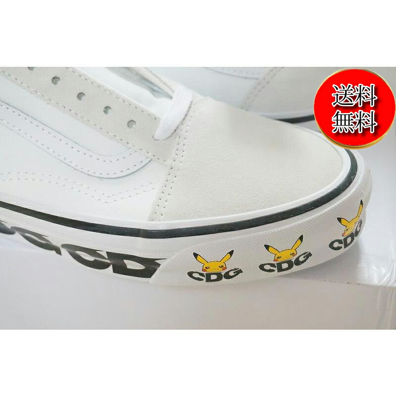 f*t様 VANS×CDG ロゴプリント スニーカー ホワイト/ブラック　サイズ Comme Des Garçons X Authentic 'CDG Print Black White' 2018