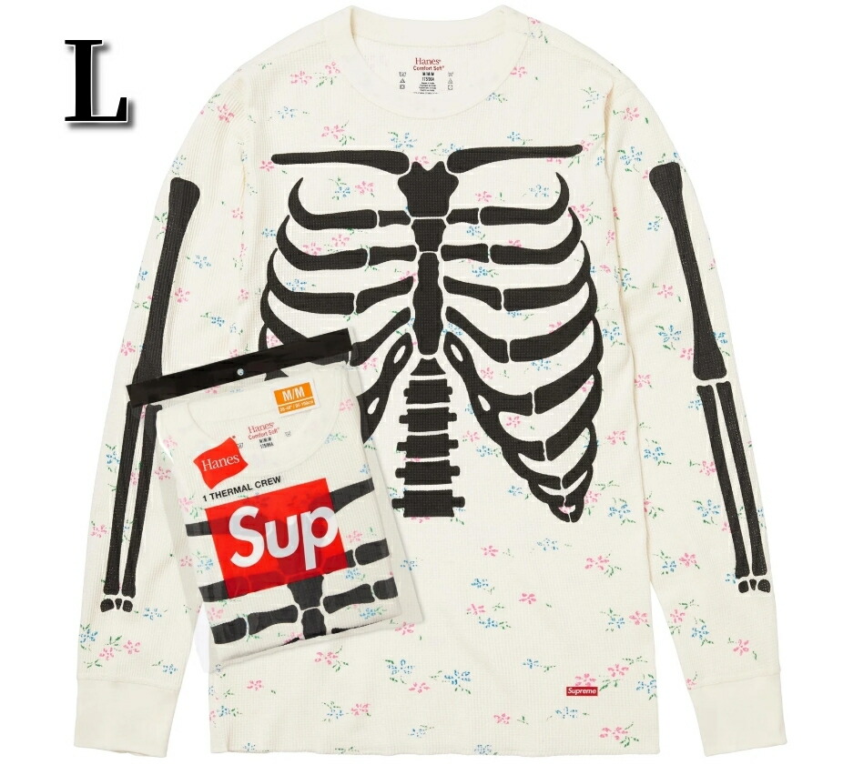 楽天市場】【中古】シュプリーム SUPREME Hanes Bones Thermal Crew