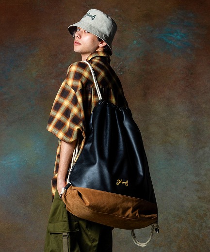gladhand LEATHER EFFECT BAGギャングスタービル GANGSTERVILLE ギャングスタービル DARK NOIR - LEATHER EFFECT
