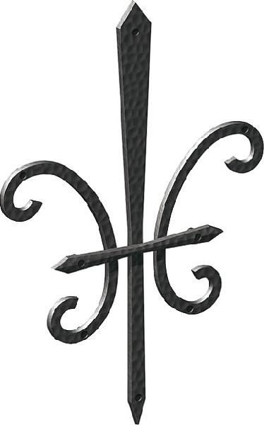 楽天市場】壁飾り 外壁 アイアン風 妻飾り ワイド型 35型 ブラック 黒