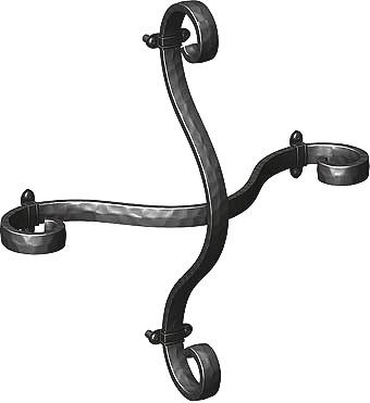 楽天市場】壁飾り 外壁 アイアン風 妻飾り ワイド型 35型 ブラック 黒