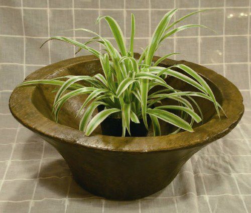 プランター 木製 プランターカバー 植木鉢 天然木 鉢 鉢カバー アンティーク ボウルポット 直径270 500×高さ240 カユーメ ガーデニング 園芸用品 庭作り オブジェ インテリア 屋外
