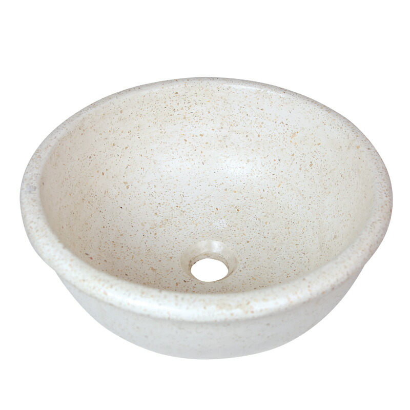 立水栓 食麺麭 庭園食麺麭 テラゾー 室内用便器鉢 丸370 室内用便器鉢 立水栓 水栓柱にとり備える