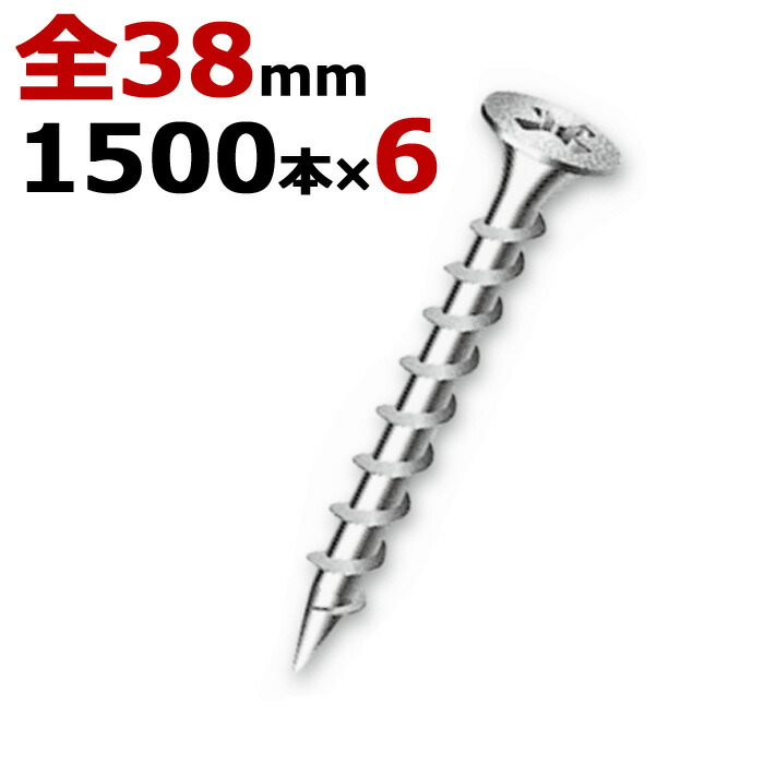楽天市場】木ビス 木ネジ 石膏 クロスビス 徳用箱 径3.8×32mm 全