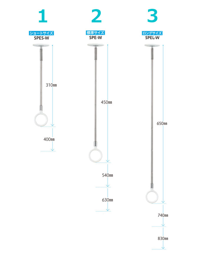 店 物干し 室内物干し 吊り下げ 物干し金物 物干金物 川口技研 ホスクリーン スポット型 SPE型 Sサイズ 31cm ホワイト  半埋込フラットタイプ2本組１セット fucoa.cl