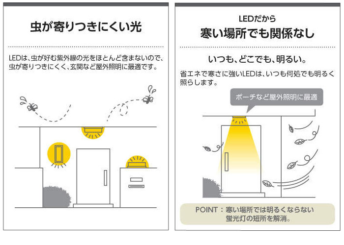 玄関照明門柱灯門灯LED付白熱球40W相当防雨型高さ368×幅164黒色照明器具