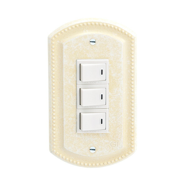 楽天市場】スイッチカバー 3穴 3口用 プレート コンセント コンセント