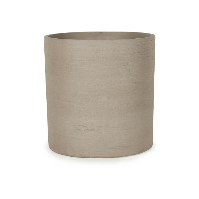 魅力的な プランター 大型 植木鉢 円形 ファイバーポリレジン 鉢 おしゃれ ソンク シリンダー 直径430 高さ430 ウォームグレー 穴あり ガーデニング 園芸用品 庭 オーナメント ガーデン ギフト 贈り物 最安 Mail Intelsys Net