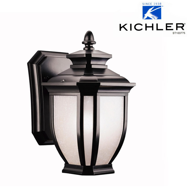 玄関照明 玄関 照明 LED 門柱灯 門灯 外灯 屋外 KIC-9039BKLD KICHLER キチラー ブラケット 照明器具 おしゃれ E26 LED電球｜ESTOAH.home エストアホーム