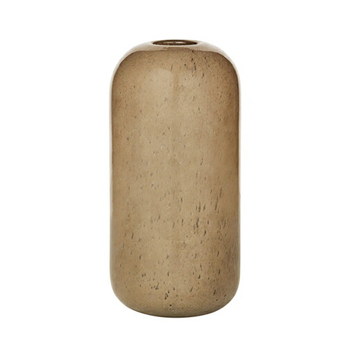 【10%OFF！百貨店SALE特価】 broste COPENHAGEN(ブロステ) マウスブラウンガラスベース H25.5 トープ