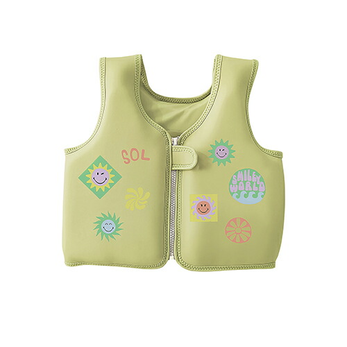 SUNNYLIFE(サニーライフ) フロートベスト スマイリー ソルシー 3-6歳用 海水浴 プール 夏 水遊び レジャー 水着 川遊び 水泳 スイミング おしゃれ 可愛い