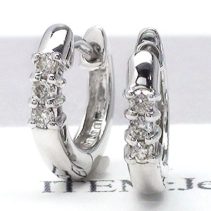 K18 フープピアス 中折れピアス ダイヤモンド ピアス 0.06ct 18金 イエローゴールド ピンクゴールド ホワイトゴールド 18k 品質保証書 女性 レディース ジュエリー アクセサリー 人気 おすすめ プレゼント ギフト 贈り物 送料無料 SSS|ネックレス指輪 Ladies Present EJ