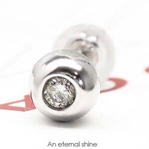 K18 丸玉ピアス 5mm 一粒ダイヤモンド ピアス 片耳ピアス ダイヤ 0.05ct 18金 イエローゴールド ピンクゴールド ホワイトゴールド 18k スタッドピアス メンズ 男女兼用 品質保証書 女性 レディース ジュエリー アクセサリー 人気 おすすめ プレゼント ギフト 贈り物 送料無料｜ネックレス指輪 Ladies Present EJ