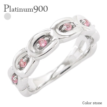 馬蹄 ホースシュー 誕生石 カラーストーン 指輪 リング pt900 プラチナ ring 刻印 品質保証書 女性 レディース ジュエリー アクセサリー 人気 おすすめ プレゼント ギフト 贈り物 送料無料 SSS