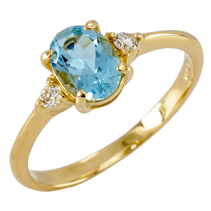K18 アクアマリン 3月誕生石 ダイヤモンド 0.06ct 18金 イエローゴールド ピンクゴールド ホワイトゴールド 18k 指輪 品質保証書 女性 レディース ジュエリー アクセサリー 人気 おすすめ プレゼント ギフト 贈り物 送料無料 SSS