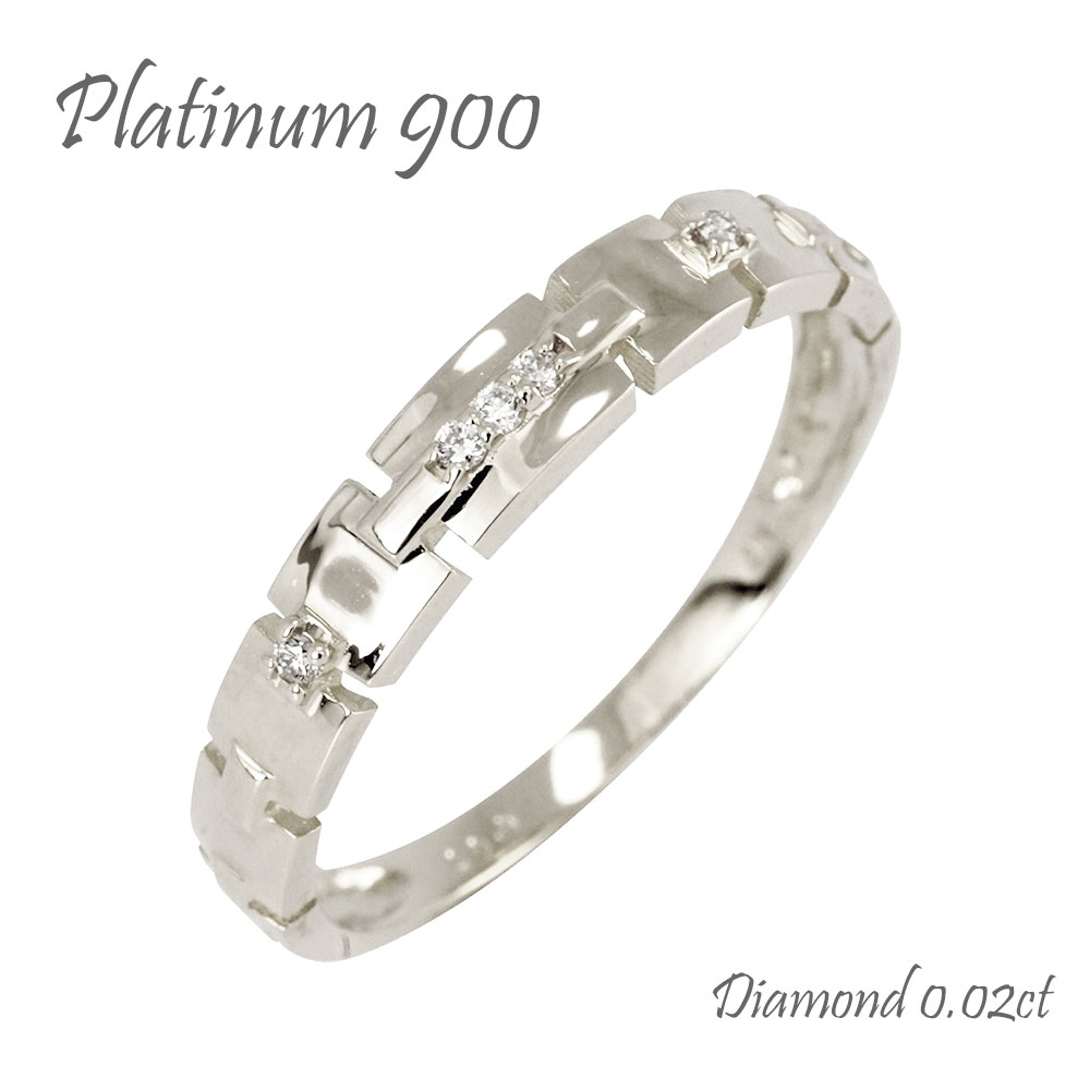 ピンキーリング ダイヤモンド 0.02ct プラチナ900 PT900 プラチナ 指輪 リング ダイヤモンド 小指 婚約指輪 刻印 品質保証書 女性 レディース ジュエリー アクセサリー 人気 おすすめ プレゼント ギフト 贈り物 送料無料 SSS|ネックレス指輪 Ladies Present EJ