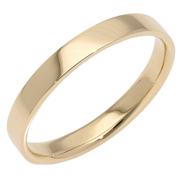 K18 平打ちリング 4mm幅 指輪 シンプル フラット リング 18金 18k イエローゴールド 結婚指輪 マリッジリング ブライダル 結婚式 文字入れ 刻印 可能 日本製 メンズ ジュエリー アクセサリー プレゼント ギフト 人気 おすすめ 送料無料 SSS