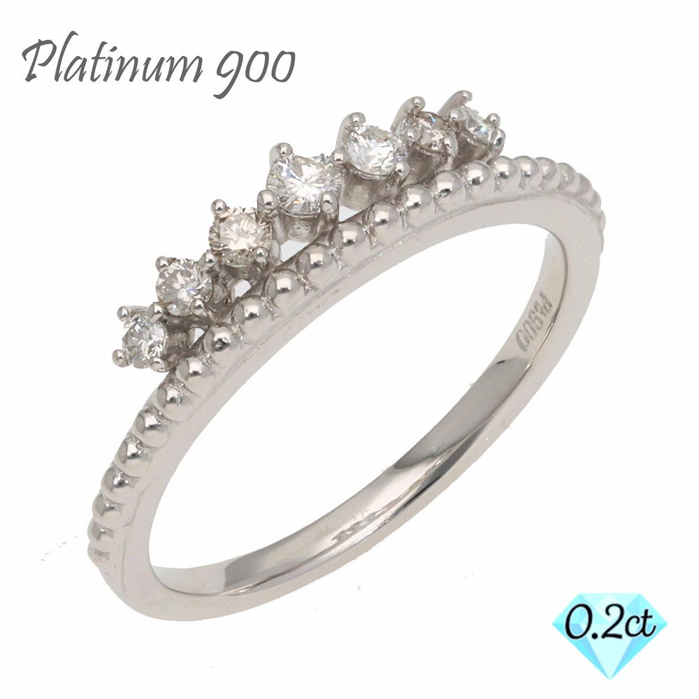 アコヤ真珠9.6mmダイヤプラチナリング　PT900ダイヤ0.25ct 刻印 9.0mmUP あこや花珠 パールリング プラチナ 鑑別 ダイヤ パール
