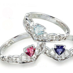 pt900 プラチナ 誕生石 ダイヤモンドリング 0.01ct ハート ティアラ 冠 ピンキーリング 指輪 リング 小指 ファランジリング ミディリング 婚約指輪 刻印 品質保証書 女性 レディース ジュエリー アクセサリー 人気 おすすめ プレゼントギフト 贈り物 送料無料