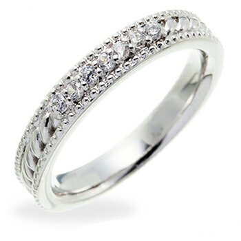 指輪 ミル打ち ツイスト リング ダイヤモンド ダイヤ 0.14ct pt900 プラチナ ピンキーリング 小指 婚約指輪 刻印 品質保証書 女性 レディース ジュエリー アクセサリー 人気 おすすめ プレゼント ギフト 贈り物 送料無料 SSS｜ネックレス指輪 Ladies Present EJ