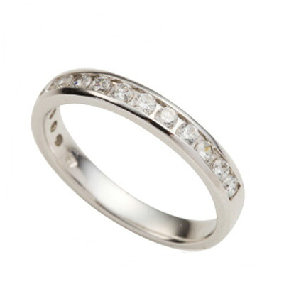 指輪 ダイヤモンド 0.43ct リング エタニティリング レール留め pt900 プラチナ 婚約指輪 刻印 品質保証書 女性 レディース ジュエリー アクセサリー 人気 おすすめ プレゼント ギフト 贈り物 送料無料 SSS|ネックレス指輪 Ladies Present EJ