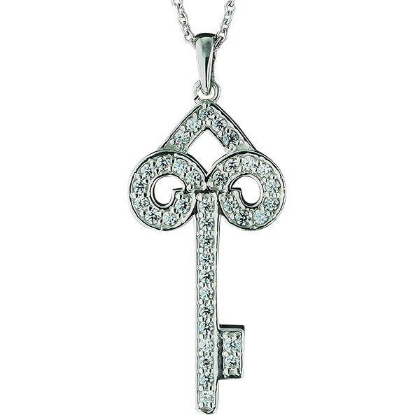 キー 鍵 ダイヤモンド 0.37ct ネックレス ペンダント pt900 pt900 プラチナ チェーン 品質保証書 女性 レディース ジュエリー アクセサリー 人気 おすすめ プレゼント ギフト 贈り物 送料無料 SSS|ネックレス指輪 Ladies Present EJ