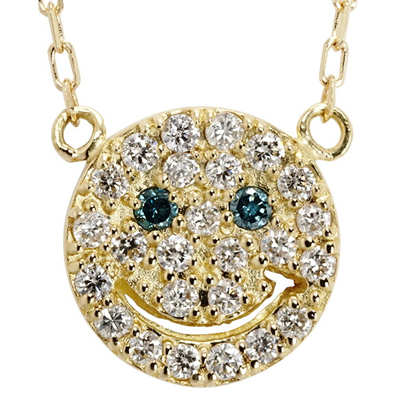 ダイヤモンド0.08ct ニコちゃん 人気のスマイリー♪ 形状記憶ワイヤー K18YGイエローゴールド ブレスレット 受注品 ダイヤモンド0.08ct ニコちゃん 人気のスマイリー♪ 形状記憶ワイヤー