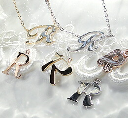 イニシャル【R】ネックレス レディース（k10PG/YG/WG） SSS｜ネックレス指輪 Ladies Present EJ 42,768円