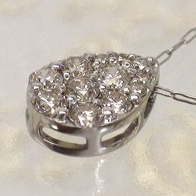 ダイヤモンド ネックレス ペンダント ドロップ 雫 ダイヤ 0.27ct pt900 プラチナ チェーン 品質保証書 女性 レディース ジュエリー アクセサリー 人気 おすすめ プレゼント ギフト 贈り物 送料無料 SSS