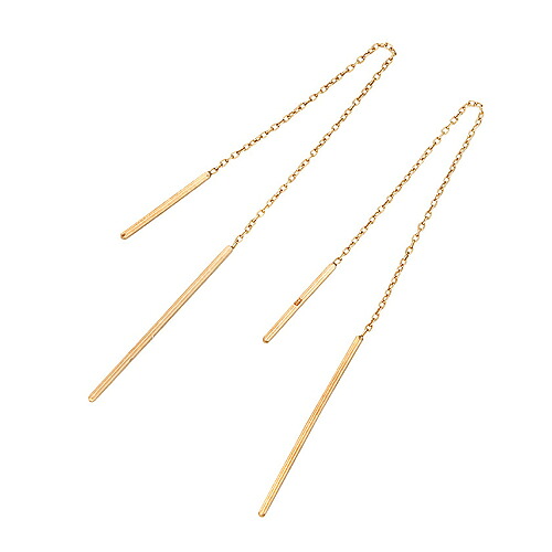 ピアス k10 10金 イエローゴールド スクエアバーダイカット バー 棒 アメリカンピアス 品質保証書 女性 レディース ジュエリー アクセサリー 人気 おすすめ プレゼント ギフト 贈り物 送料無料 SSS