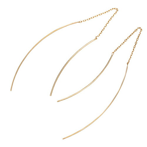 k10 10金 イエローゴールド ピアス アメリカンピアス ロングピアス チェーンピアス 品質保証書 女性 レディース ジュエリー アクセサリー 人気 おすすめ プレゼント ギフト 贈り物 送料無料 SSS