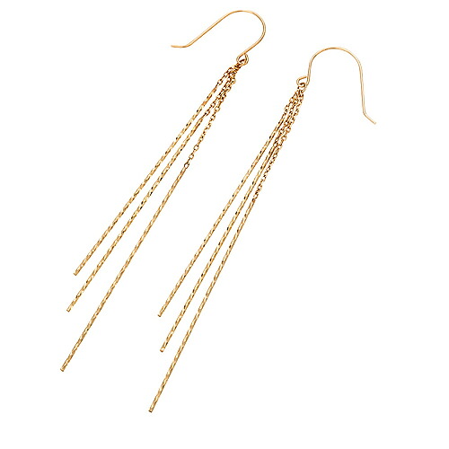 ロングピアス アメリカンピアス ダイカット バー 棒 ツイスト k10 10金 イエローゴールド 品質保証書 女性 レディース ジュエリー アクセサリー 人気 おすすめ プレゼント ギフト 贈り物 送料無料 SSS｜ネックレス指輪 Ladies Present EJ