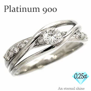 Pt900 ダイヤモンドリング pt900 プラチナ ダイヤ 0.25カラット ピンキーリング 指輪 婚約指輪 記念日 普段使い 上品 刻印 品質保証書 女性 レディース ジュエリー アクセサリー 人気 おすすめ プレゼント ギフト 贈り物 送料無料 SSS