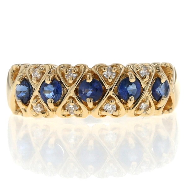 ソニアリキエル ロゴ K18イエローゴールド×ルビー 3.6gのリング・指輪 ソニアリキエル ロゴ K18イエローゴールド×ルビー 3.6gのリング・指輪