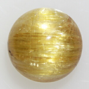 天然ルチルクォーツ キャッツアイ 5.71ct カボッション ルース 《ov_210size》 【1万円以上 ケース付 送料無料 ソーティングメモ無料】【sale-c】【RCP】【1015】 9,000円