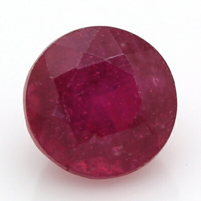 【在庫処分特価】ミャンマー産 天然ルビー 0.73ct コランダム ルース 宝石 裸石 7月誕生石 《rd_size》【ソーティングメモ付き】｜イー・バリュージュエリー