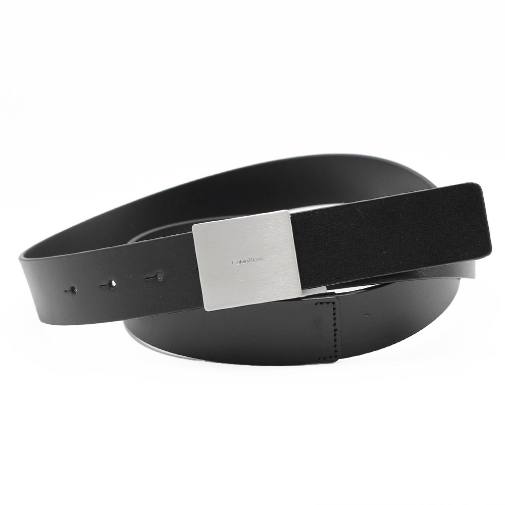 カルバンクライン Calvin Klein 胴締め K50K512660 スクエアメタルバックル 牛皮 なめし革 黒いこと EUROPE伝達ルート ADJ CASUAL PLAGUE 35MM