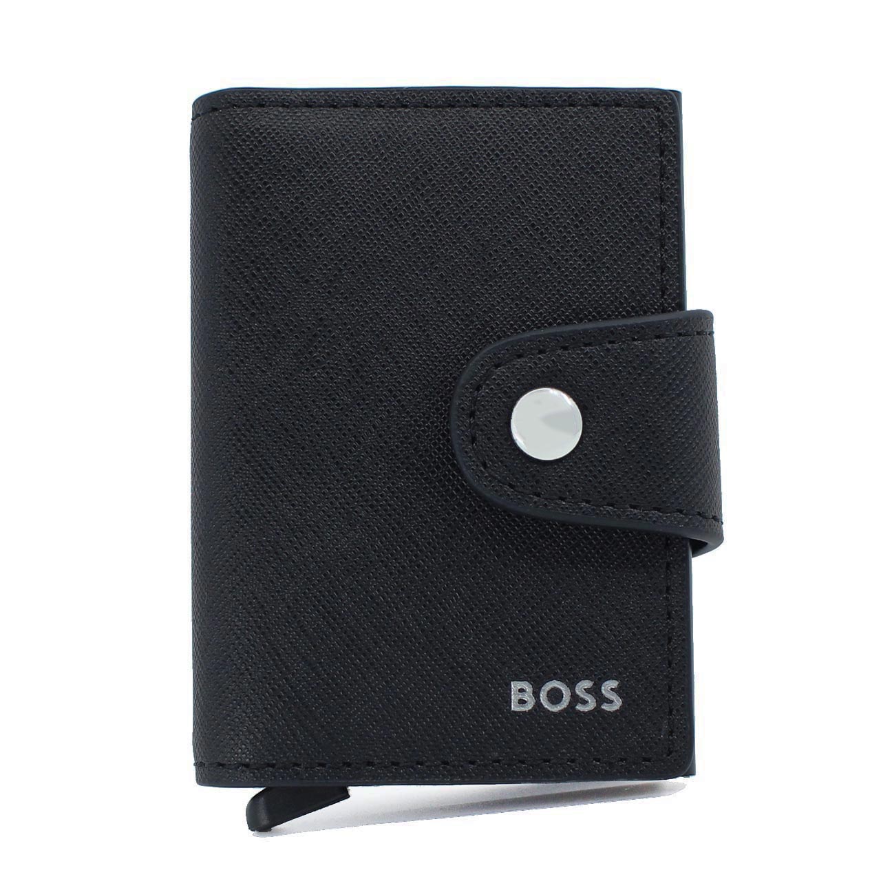 ヒューゴボス　HUGO BOSS　セクリッド カードケース　50564112　ブラック　Zair SECRID　ザイール セクリッド　 ストラクチャード カードホルダー　ミニウォレット　ボス