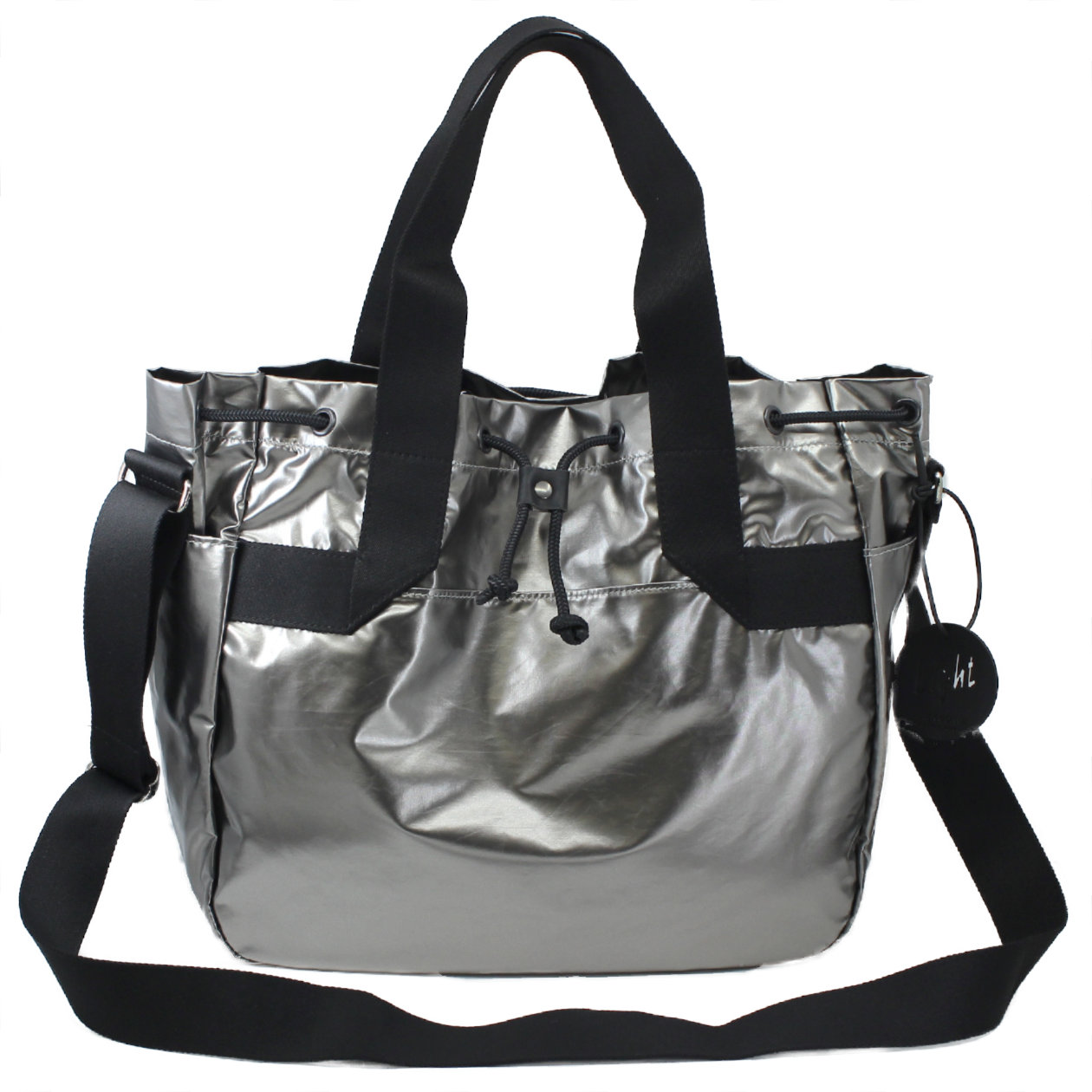 ジャックゴム　Jack Gomme　トートバッグ　1963 MONSAC　モンサック　METAL　メタリックシルバー　軽量　メタリック　撥水コーティング　Lightシリーズ　ショルダーバッグ