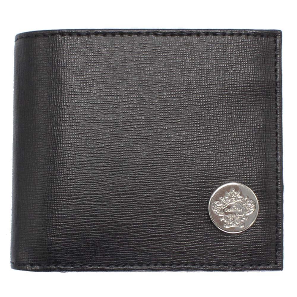 ■■■ 訳あり特価商品 ■■■ Orobianco ≪オロビアンコ≫ 二つ折り財布 FIRIPPO-F フィリッポ ブラック 牛革 サフィアーノレザー ふたつ折り財布 ※ 商品それぞれ個体差がございますが、歪み、へこみ、縫製不揃いほかの症状がございます。