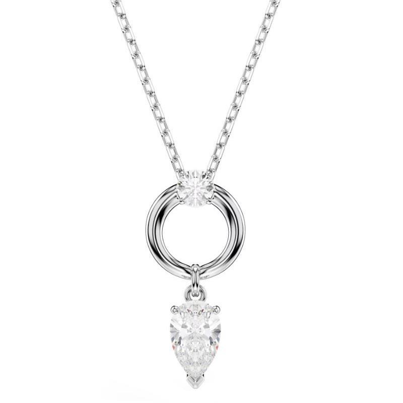 スワロフスキー　SWAROVSKI　ネックレス　5723146　Mesmera　メスメラ　ペンダント　ロジウムシルバー　ペアカット（洋梨）　ラウンドカット